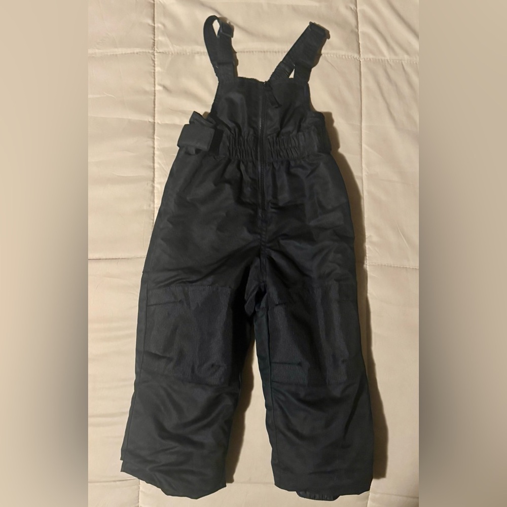 Cat & Jack Black Snow Bibs Sz. 2T